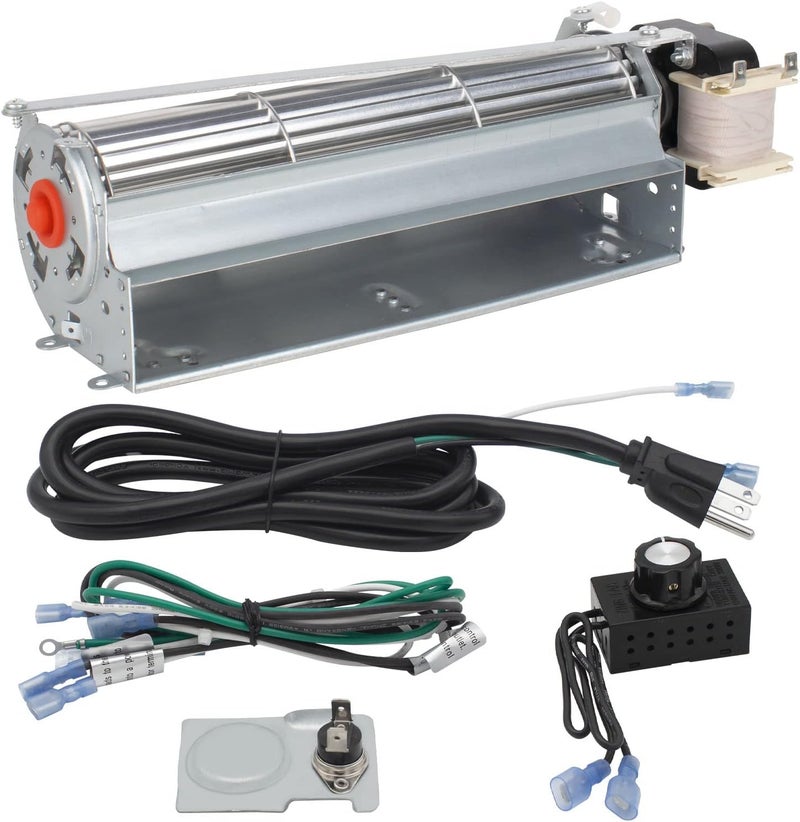DELSbbq GFK4 GFK4A GFK4B FK4 Fireplace Blower Fan Kit for Heatilator, Majestic, Lennox, Vermont Castings, Monessen, CFM, Temco Fireplace, Rotom HB-RB74K, R7-RB74K - Image 1